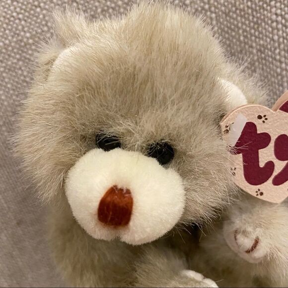 Ty Attic Treasures Collection Bear Dickens Jointed Tan Plush Stuffed Animal 8” - Picture 6 of 16